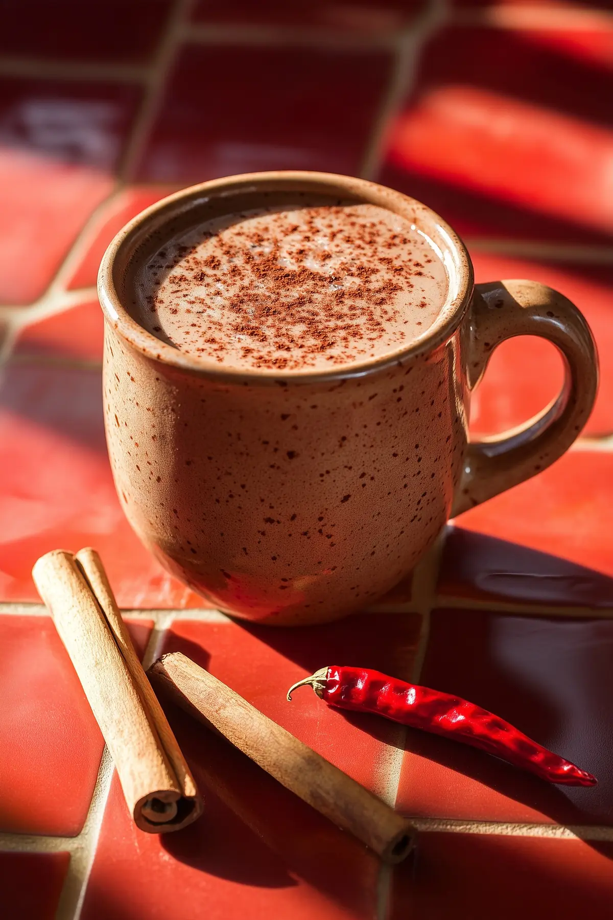 A glass of mexican mocha iced coffee