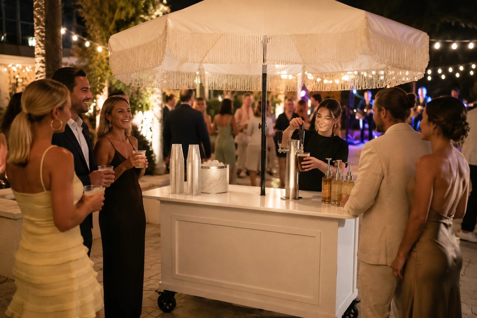 Wedding coffee cart — take them to the future